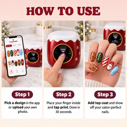 How to use the nail art printer in 3 steps